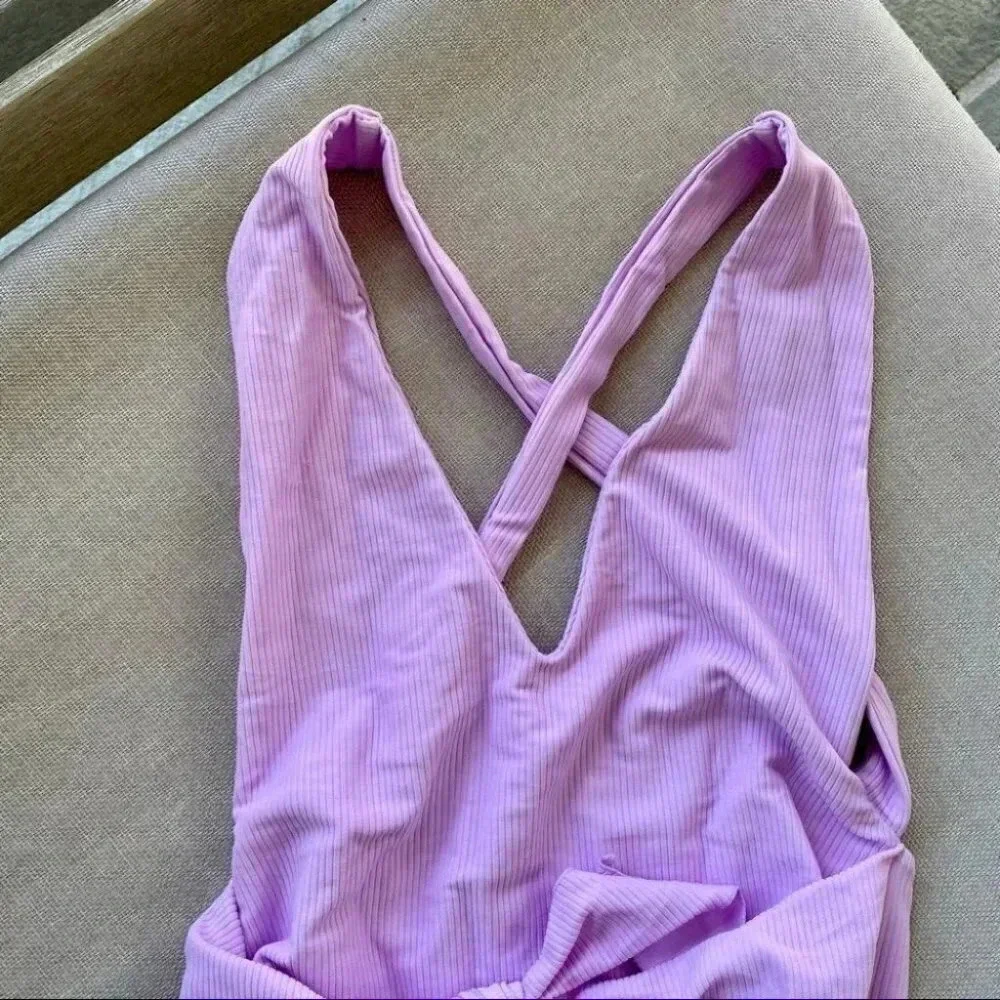 Free People Julliet One-Piece Swimsuit Purple Small